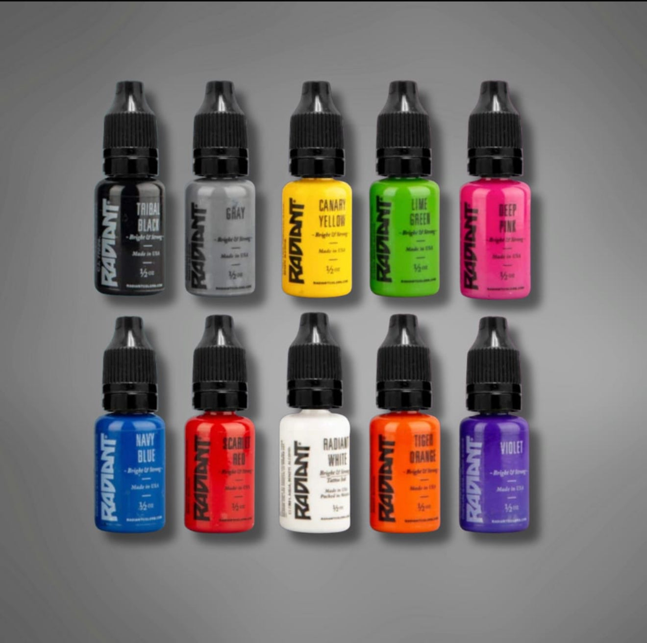 Set X 10 Pigmentos RADIANT (½ Oz)